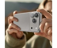 Apsauginis kameros stiklas iPhone 17 Pro / Pro Max sidabrinis safyrinis AmazingThing