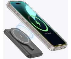 Apsauginis pilkas iPhone 16 Pro Max dėklas su magnetiniu žiedu AmazingThing