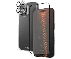 Apsauginis rinkinys iPhone 16 Pro Max skaidrus su stikliuku SBS