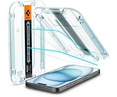 Apsauginis stiklas Spigen GLAS.TR EZ FIT 2 PAKETAI IPHONE 15 CLEAR