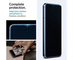 Apsauginis stiklas Spigen GLAS.TR EZ FIT 2 PAKUOTĖS GALAXY S23+ PLUS ŠVIESUS