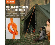 VEVOR Medžių laipiojimo virvė 12,7 mm x 67 m