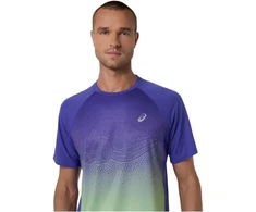 ASICS vyriški marškinėliai Road Fade SS Top, mėlyni