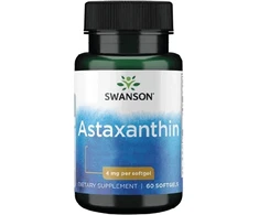 Astaksantino kapsulės Swanson 4 mg 60 kapsulių