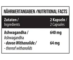 Ašvagandos kapsulės MST Healthy 120 kapsulių, 10 % withanolidų
