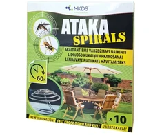 Ataka spirals insekticidas nuo uodų, 10 vnt