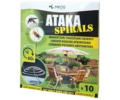 Ataka spirals insekticidas nuo uodų, 10 vnt
