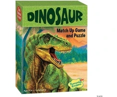 Atitikimo žaidimas-dėlionė „Dinozauras”
