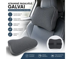 Atraminė pagalvėlė galvai automobiliui JUODA