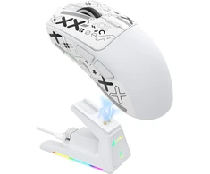 ATTACK SHARK belaidė žaidimų pelė, optinė, 26 000 DPI, 2.4 GHz, Bluetooth, X1