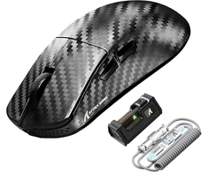 Attack Shark belaidė žaidimų pelė R11 Ultra, juoda, ergonomiška, 350 g