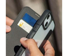 Atverčiamas dėklas iPhone 14 Plus, juodas X-Doria Raptic Urban Folio