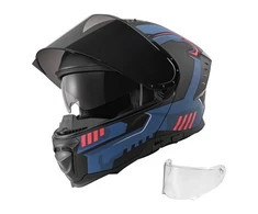 Atverčiamas motociklininko šalmas VEVOR V-80, M dydis