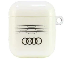 Audi IML dėklas su geometriniu raštu, skirtas AirPods 1 / 2 - Baltas