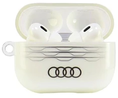 Audi IML dėklas su geometriniu raštu, skirtas AirPods Pro 2 - Baltas