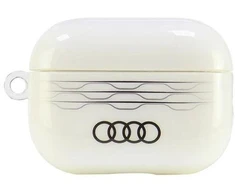 Audi IML Geometric Pattern AirPods Pro 2 dėklas baltos spalvos AU-IMLAPP2-A6/D3-WE