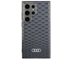 Audi IML Stitching Pattern MagSafe Dėklas S24 Ultra S928 juodos spalvos Hardcase AU-IMLMS24U-Q5/D3-BK