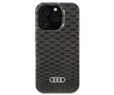 Audi IML Stitching Pattern MagSafe Apple iPhone 16 Pro 6.3″ juodos spalvos kietas dėklas AU-IMLMIP16P-Q5/D3-BK