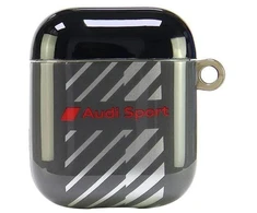 Audi IML Sport AirPods 1/2 dėklas juodos spalvos AUS-IMLAP-RSQ/D1-BK