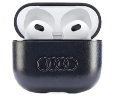 Audi odinis dėklas su dideliu logotipu, skirtas AirPods 3 - Juodas