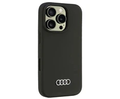 Audi Silikoninis dėklas iPhone 16 Pro 6.3" juodas AU-LSRIP16P-Q3/D1-BK