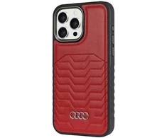 Audi sintetinės odos dėklas su MagSafe , skirtas iPhone 14 Pro Max - raudonas