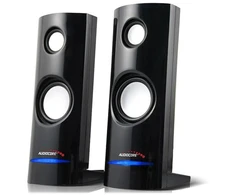 AUDIOCORE AC860 kompiuterinių garsiakalbių komplektas (2.0; juodos spalvos)