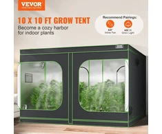 VEVOR 10x10 auginimo palapinė su langeliu