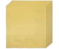 Auksinės servetėlės 33 x 33 cm – Vakarėlio dekoracijos