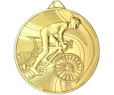 Auksinis medalis - dviračių sportas - plieno medalis