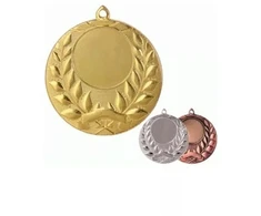 Auksinis medalis su vieta 25 mm ženkleliui - plieno medalis