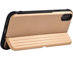 Devia Auksinis telefono dėklas su kortelių vieta iPhone X / XS