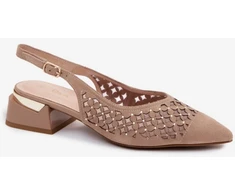 Aukštakulnės basutės su ažūriniu viršumi Step in style