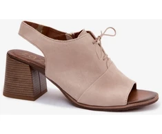 Aukštakulnės basutės su raišteliais Step in style