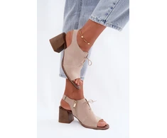 Aukštakulnės basutės su raišteliais Step in style