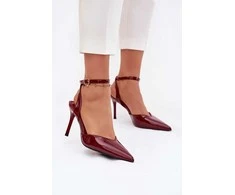 Aukštakulniai atviri bordo Laretta – elegancijai ir pasitikėjimui žingsnyje.