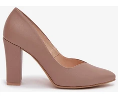 Aukštakulniai bateliai su smailėjančia nosimi, kapučino spalvos Step in style