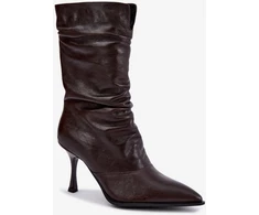 Aulinukai su kulnu iš natūralios odos Step in style