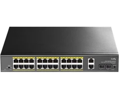 „Cudy GS1026PS2“ nevaldomas „Gigabit Ethernet“ (10/100/1000) komutatorius su PoE palaikymu, juodas