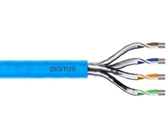 Digitus Montavimo kabelis Cat.6A, U/FTP, B2ca, AWG 23/1, LSOH, 100m, Mėlynas, Kartoninė pakuotė