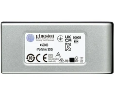 Išorinis kietasis diskas SSD Kingston XS2000 (1TB; USB 3.2; Sidabrinė; SXS2000/1000G)