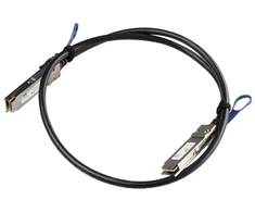 Mikrotik XQ+DA0001 „InfiniBand“ arba pluoštinis optinis kabelis 1 m QSFP+ to QSFP+ / QSFP28 to QSFP28 Juoda