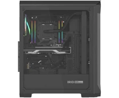 Ausinės NATEC Genesis Irid 505 ARGB NPC-1518 Korpusas (ATX, Micro ATX, Mini ITX; Juodas)