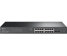 Ausinės TP-Link TL-SG2218P L2/L2+ gigabitinis eterneto komutatorius (10/100/1000) su PoE palaikymu, 1U, juodas