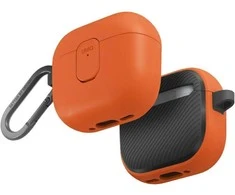 Dėklas UNIQ Clyde skirtas AirPods 4 Lock Case oranžinės spalvos