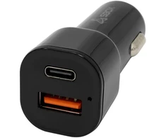 Sbox Automobilinis įkroviklis 38W, juodas
