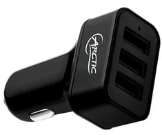 Automobilinis USB įkroviklis Arctic Car Charger 7200, 3 USB