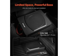 VEVOR 10" 240W automobilio žemadažnis po sėdyne