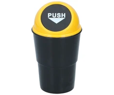 Dunlop – automobilio šiukšliadėžė 400 ml 10x17 cm (geltona / juoda)