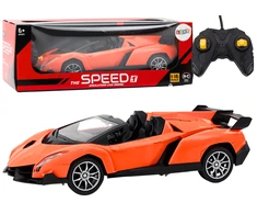 Lean Toys Nuotoliniu būdu valdomas sportinis automobilis RC 1:16 oranžinis